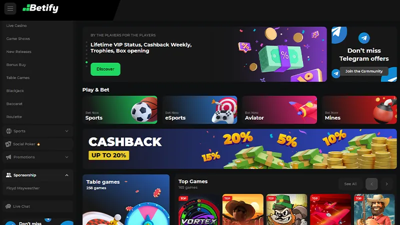 betify casino review