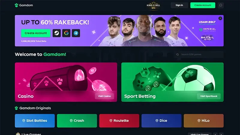 gamdom casino review